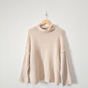 Aerie Cream Turtleneck Sweater